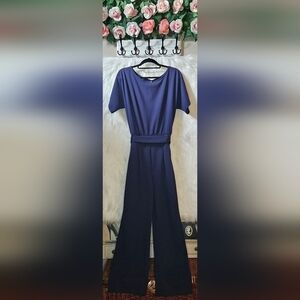 Vintage Longline Classic Belted Jumpsuit